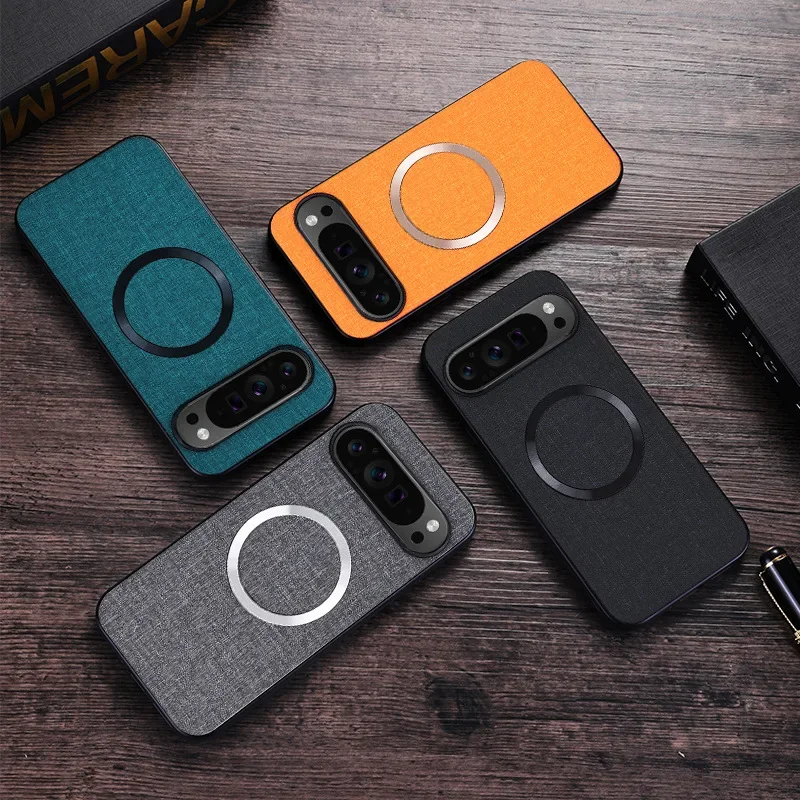 Google Pixel 8A - Premium Magnetic Fabric Phone Case for