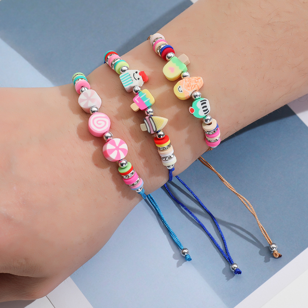 12 Pieces Geometric Soft Ceram - Ceramic Link Bracelet recension och pris