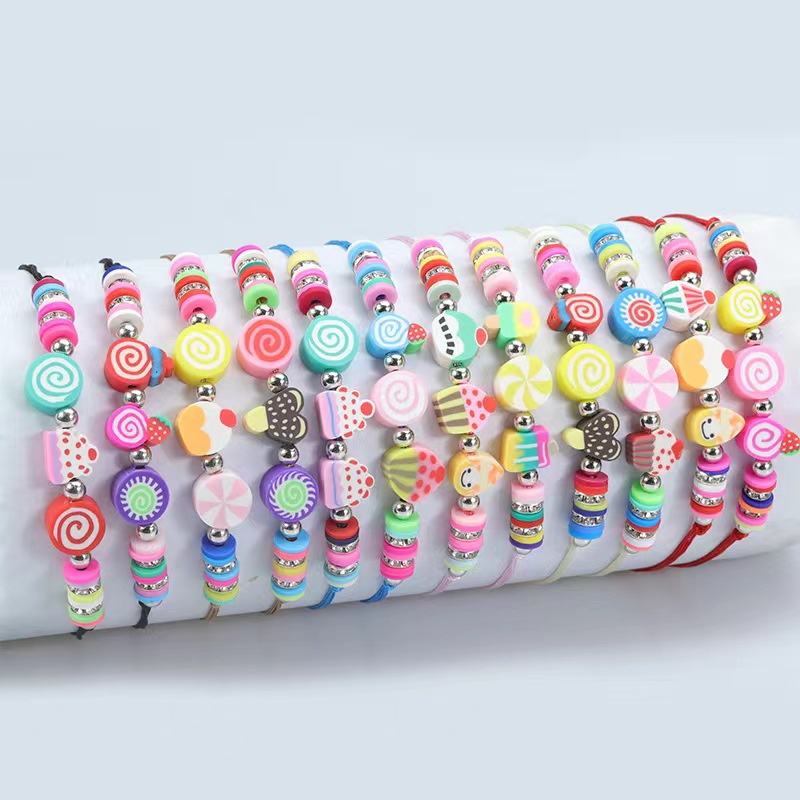 12 Pieces Geometric Soft Ceram - Ceramic Link Bracelet recension och pris