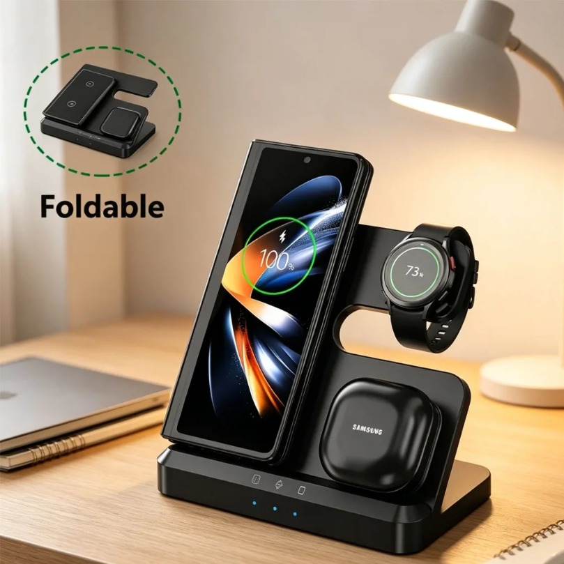 3 in 1 Fast Wireless Charger F - Wireless Charger Watch recension och pris