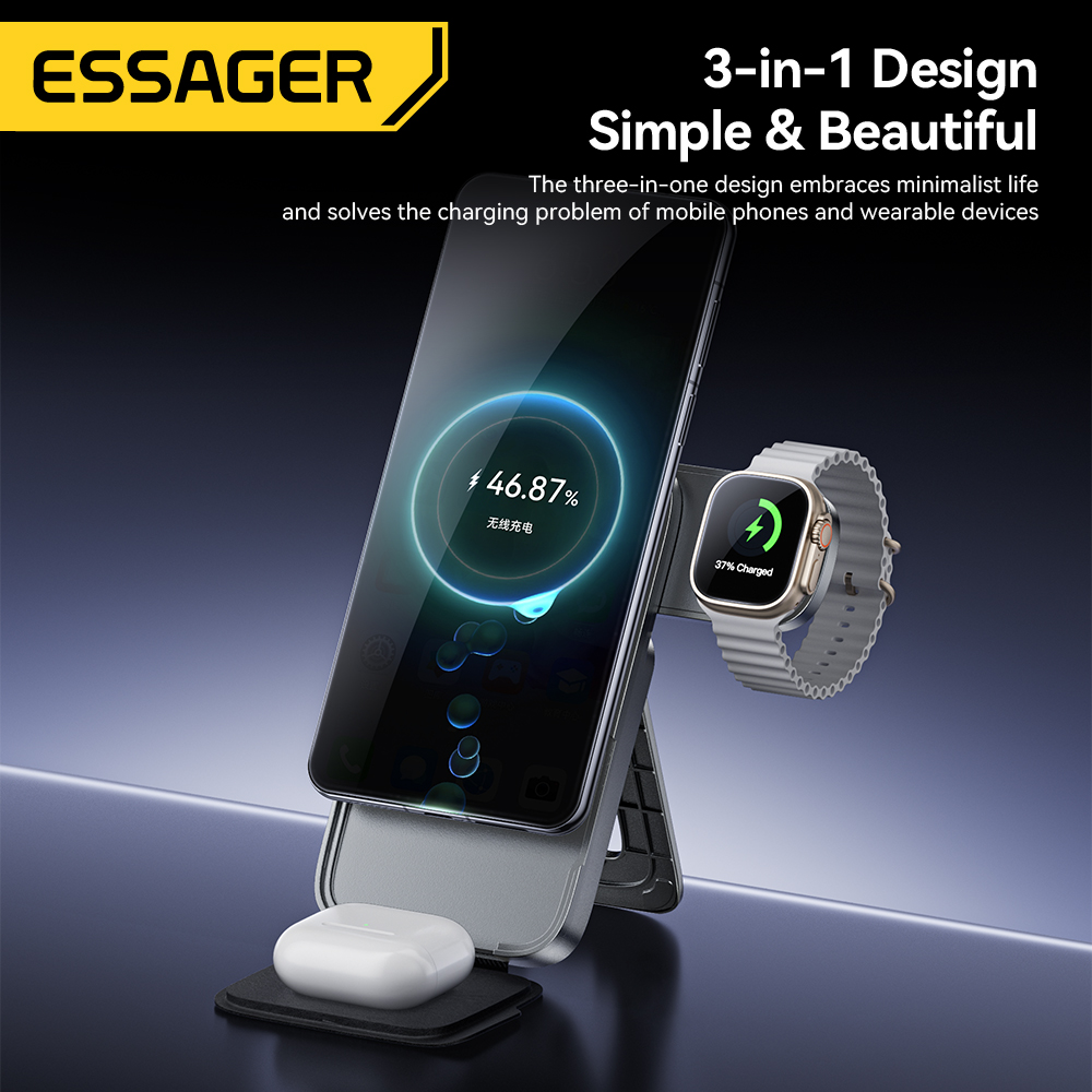 Essager 3-in-1 Portable Foldin - Smartwatch Ac recension och pris