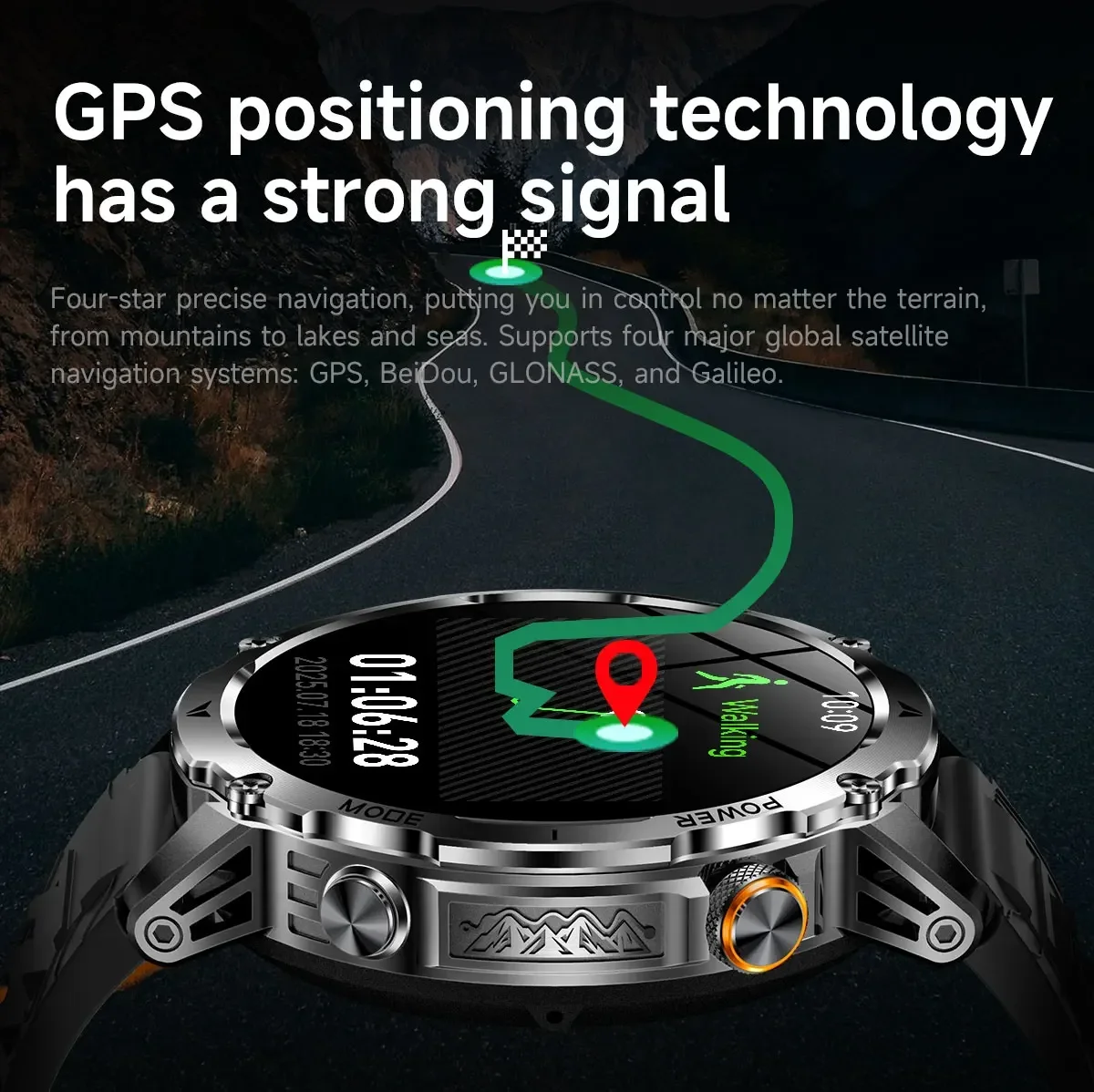 Men's Military Smartwatch with - Smartwatch M Active recension och pris
