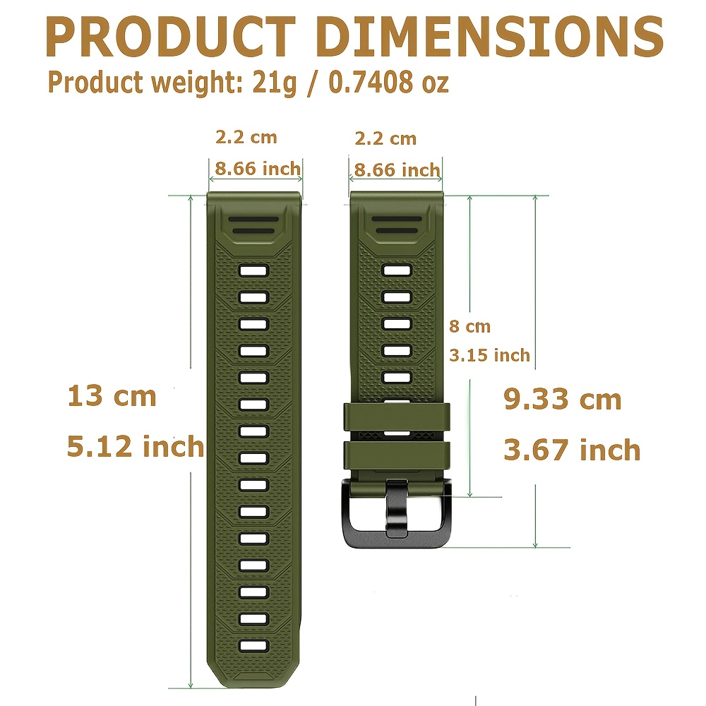 22mm Soft Silicone Watch Strap - Smartwatch X recension och pris