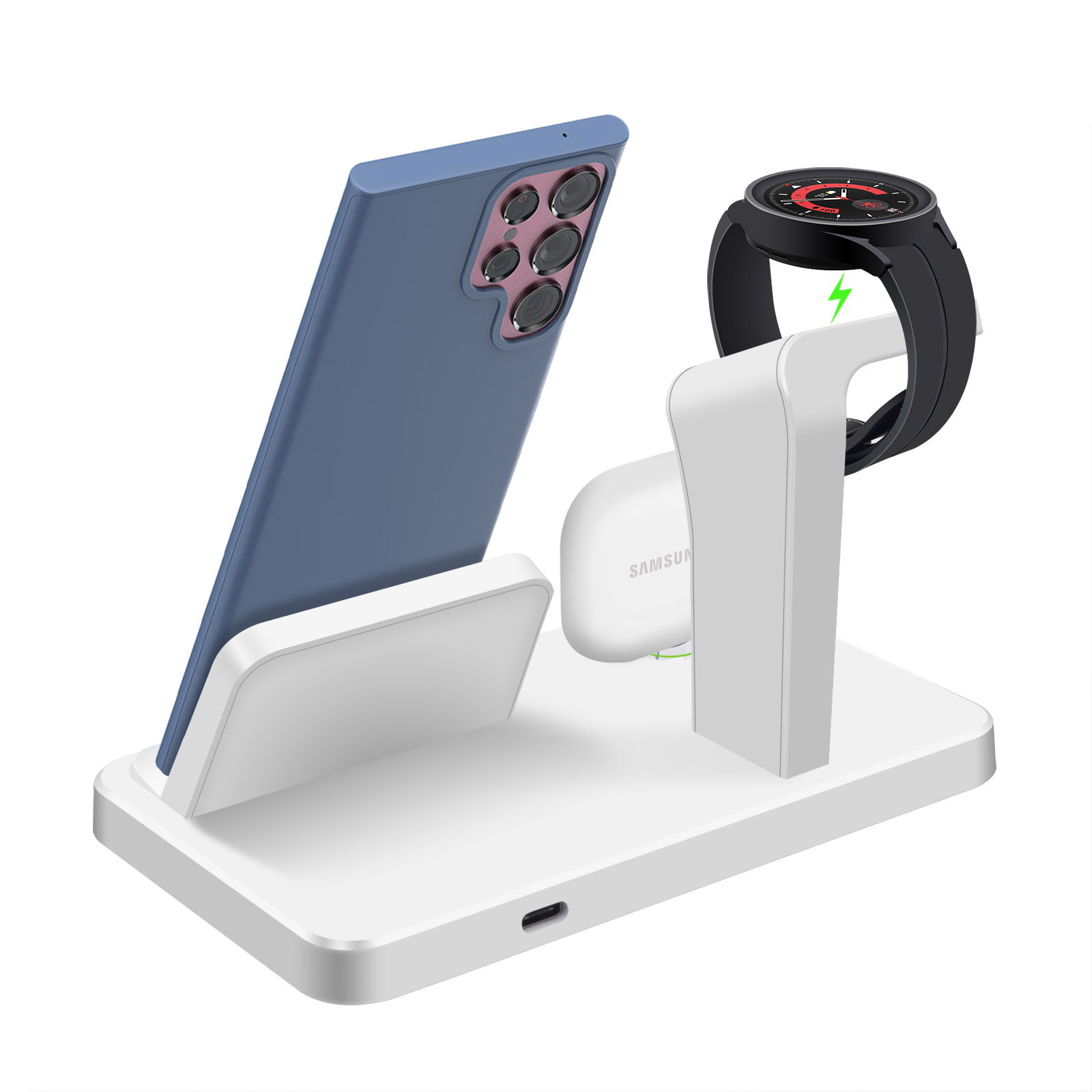 Desk 3 in 1 Type C Port Wirele - Wireless Charger Watch recension och pris