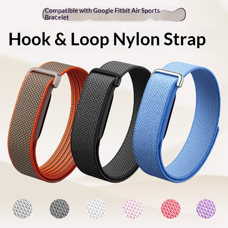 NEW For Google Fitbit Air Nylo - Sport Loop Strap recension och pris