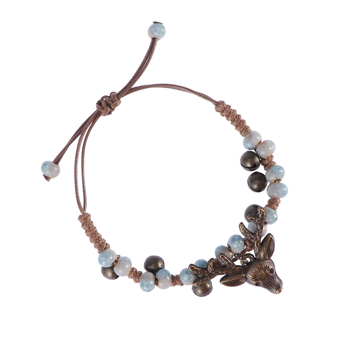 Light Blue Retro Woven Bracele - Ceramic Link Bracelet recension och pris