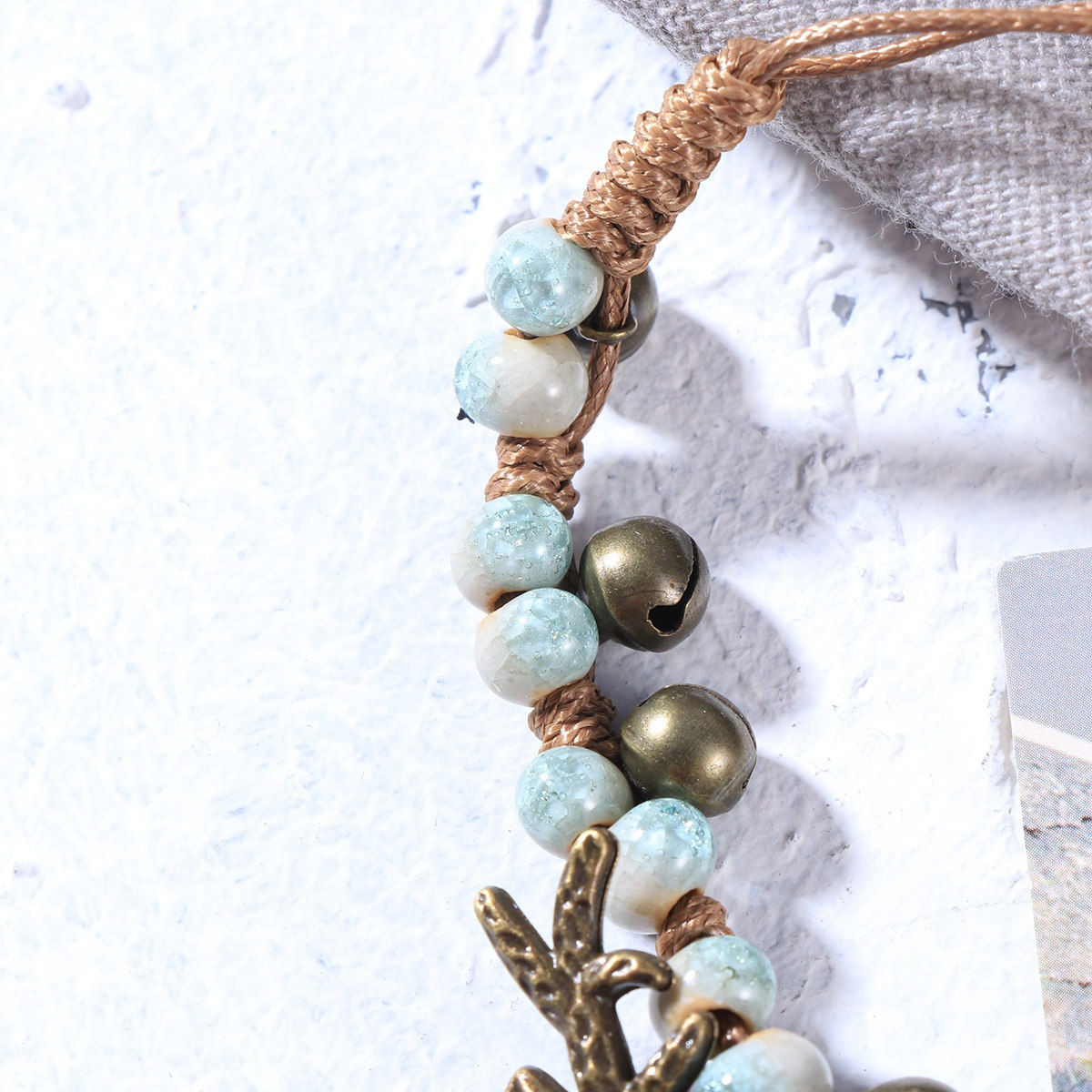 Light Blue Retro Woven Bracele - Ceramic Link Bracelet recension och pris