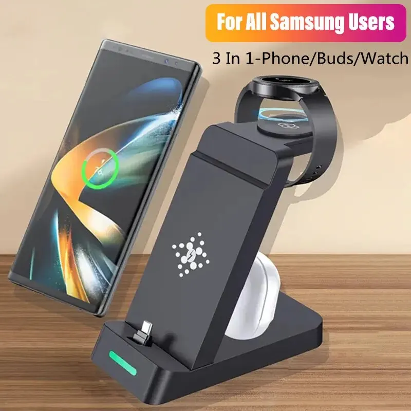 3 In 1 Charging Station for Sa - Smartwatch Ac recension och pris