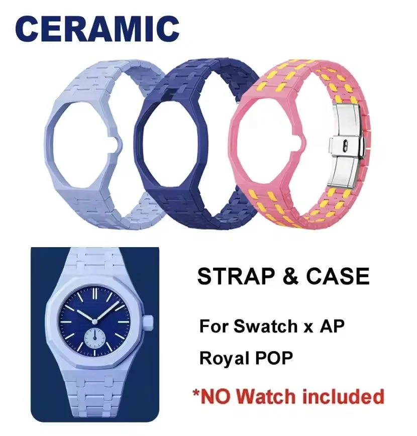 2 in 1 Bioceramic Case+Strap F - Ceramic Link Bracelet recension och pris