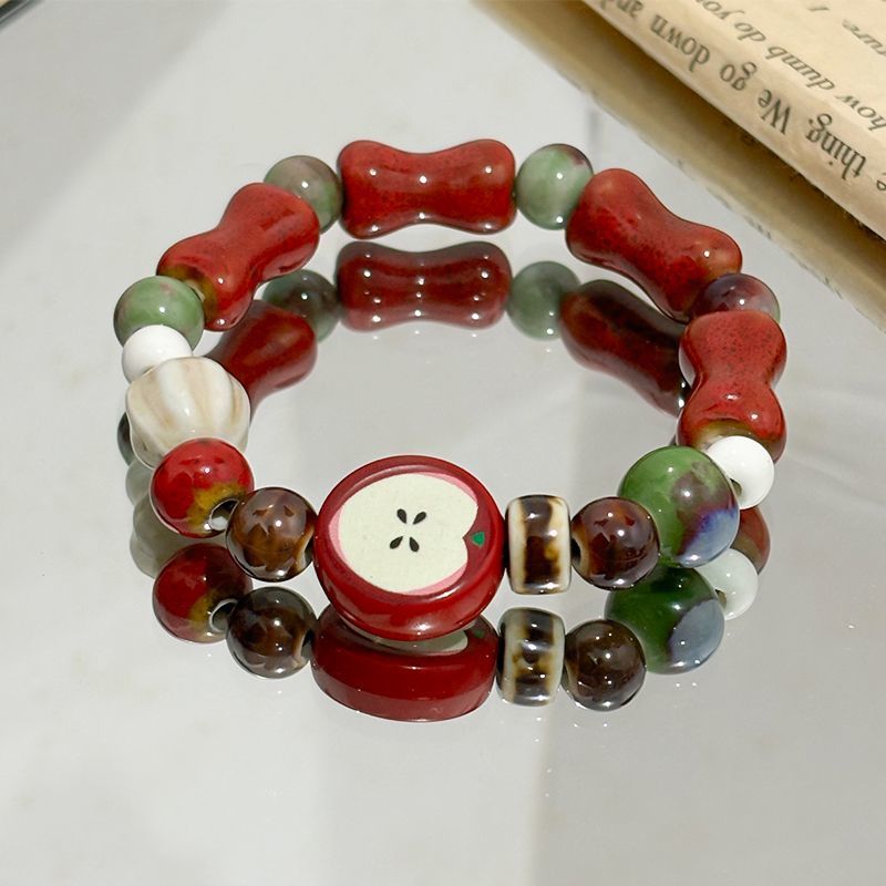 Retro Imitation Apple Ceramic  - Ceramic Link Bracelet recension och pris