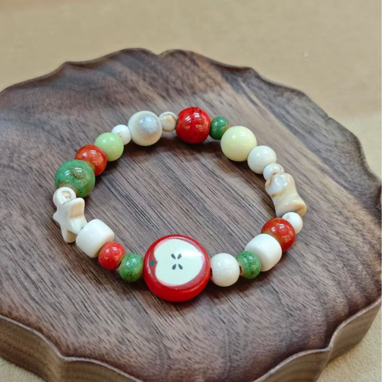 Retro Imitation Apple Ceramic  - Ceramic Link Bracelet recension och pris