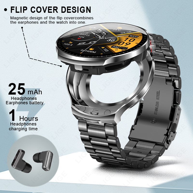 LIGE TWS 2 In 1 Headset Smart  - Smartwatch Headset recension och pris
