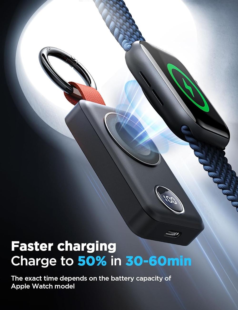 Portable 2000mAh Wireless Char - Wireless Charger Watch recension och pris