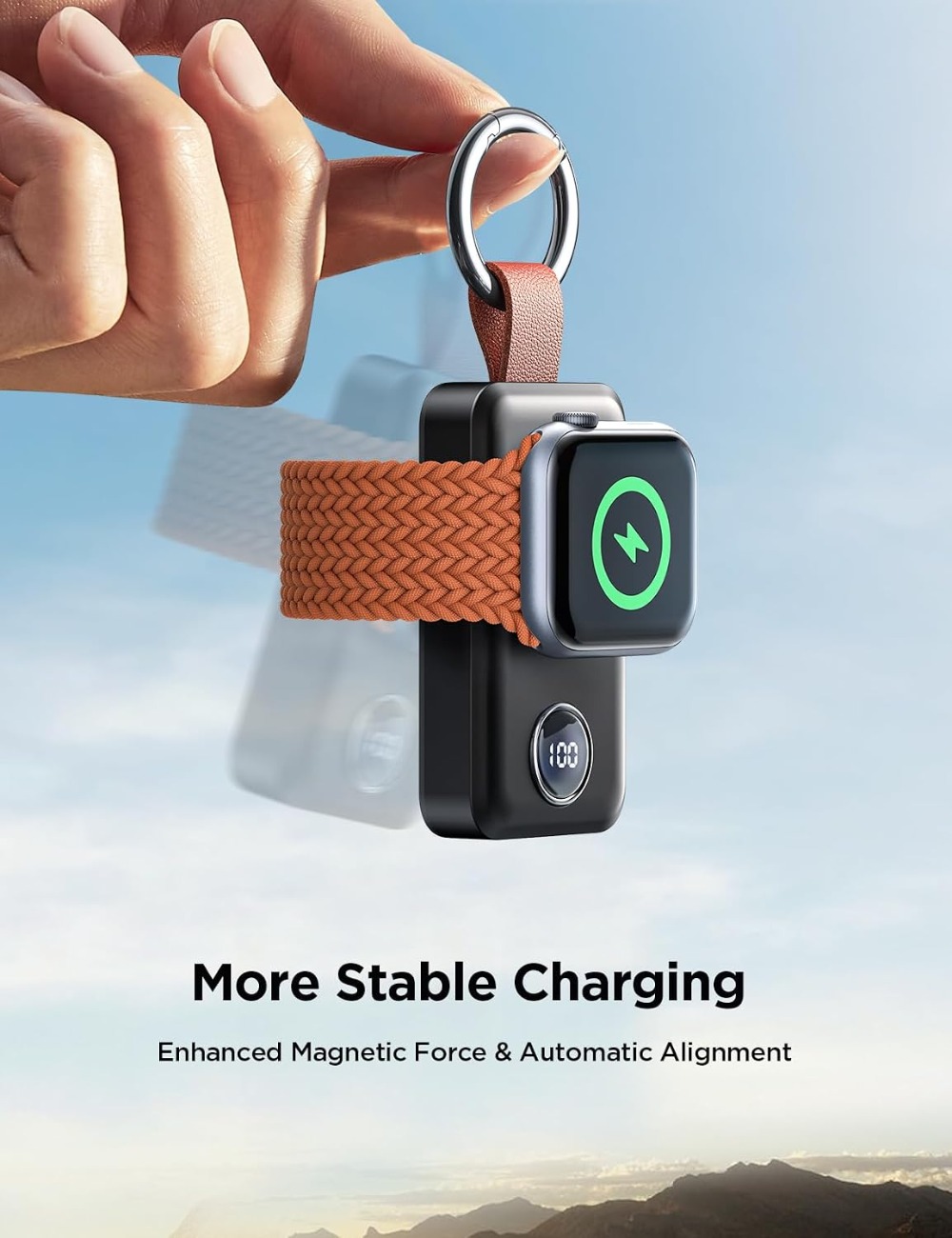 Portable 2000mAh Wireless Char - Wireless Charger Watch recension och pris