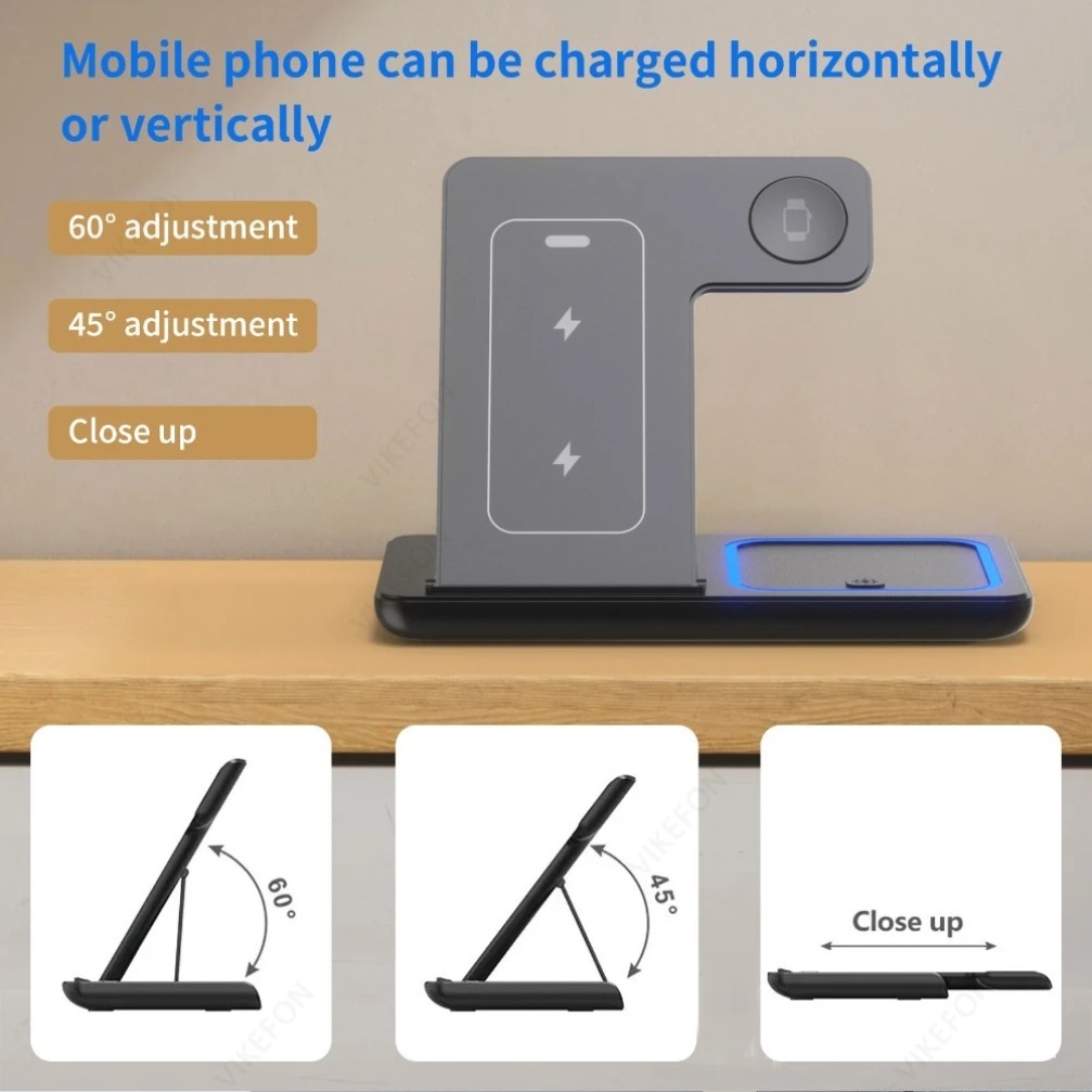 Foldable 3 in 1 Wireless Charg - Wireless Charger Watch recension och pris