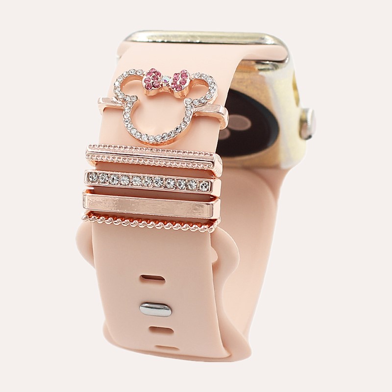 5pcs Cartoon Mouse Rhinestone  - Smartwatch Watch Accessories recension och pris