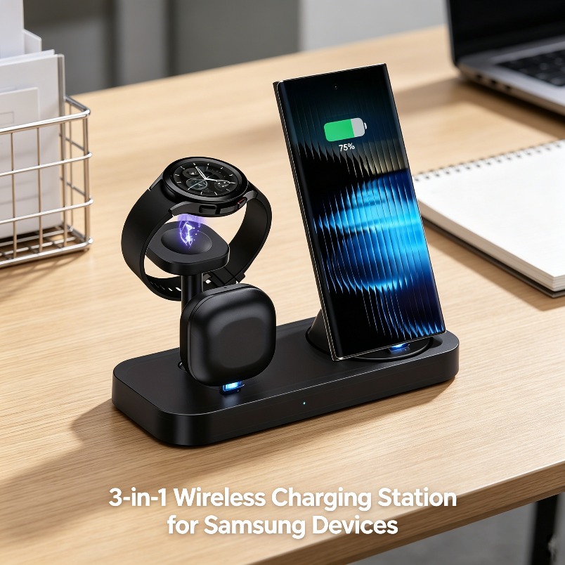 3 in 1 Wireless Charger Dual C - Wireless Charger Watch recension och pris