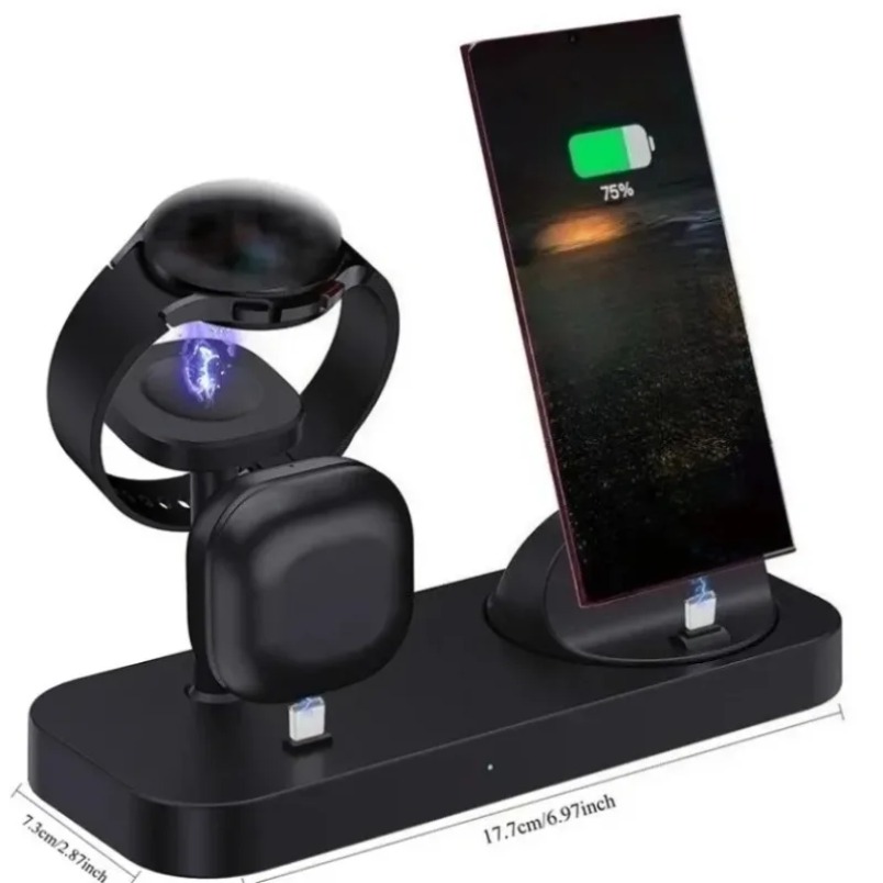 3 in 1 Wireless Charger Dual C - Wireless Charger Watch recension och pris