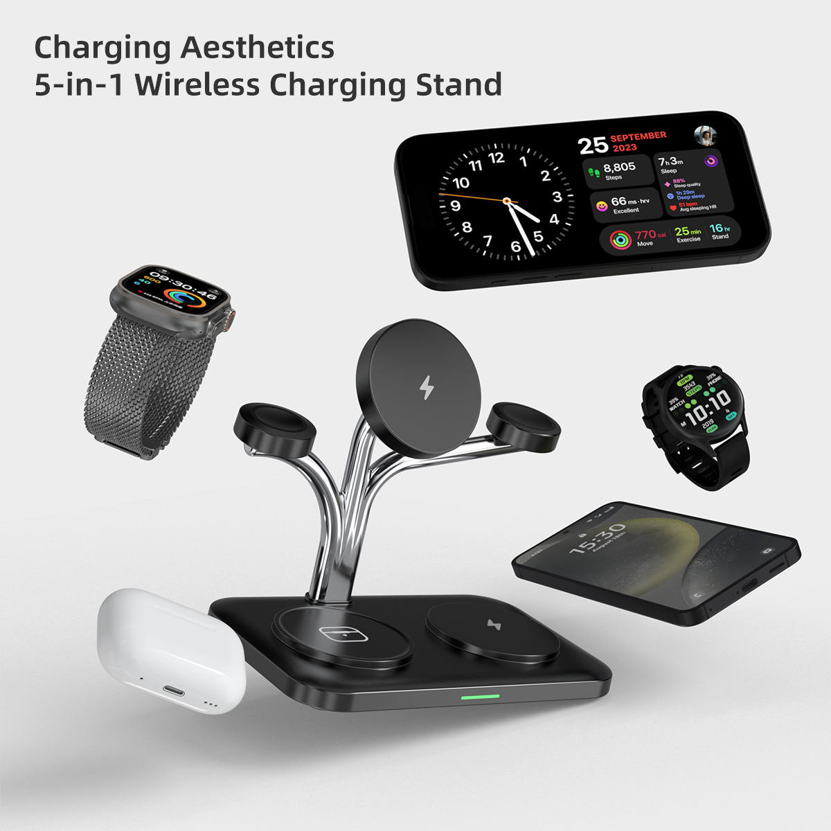 5 IN 1 Magnetic Wireless Charg - Wireless Charger Watch recension och pris