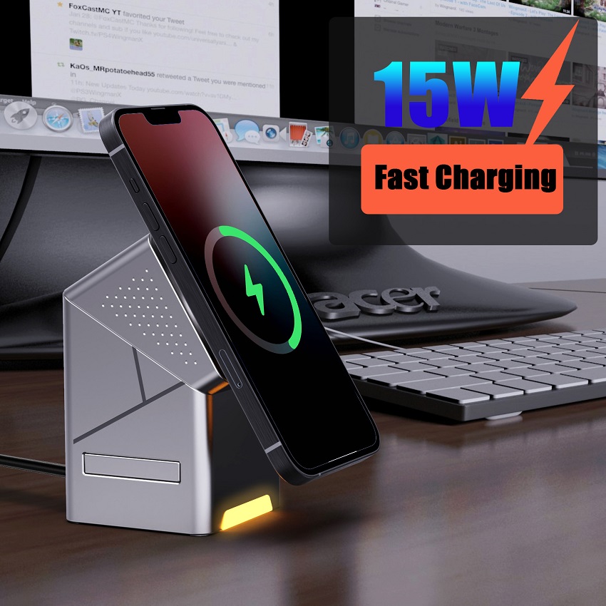 3 in 1 Magnetic Wireless Charg - Wireless Charger Watch recension och pris